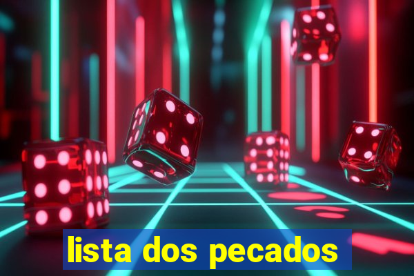 lista dos pecados